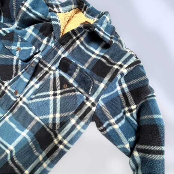 Northwest Territory Winter Coat Jacket Small Blue Plaid - Picture 7 of 16